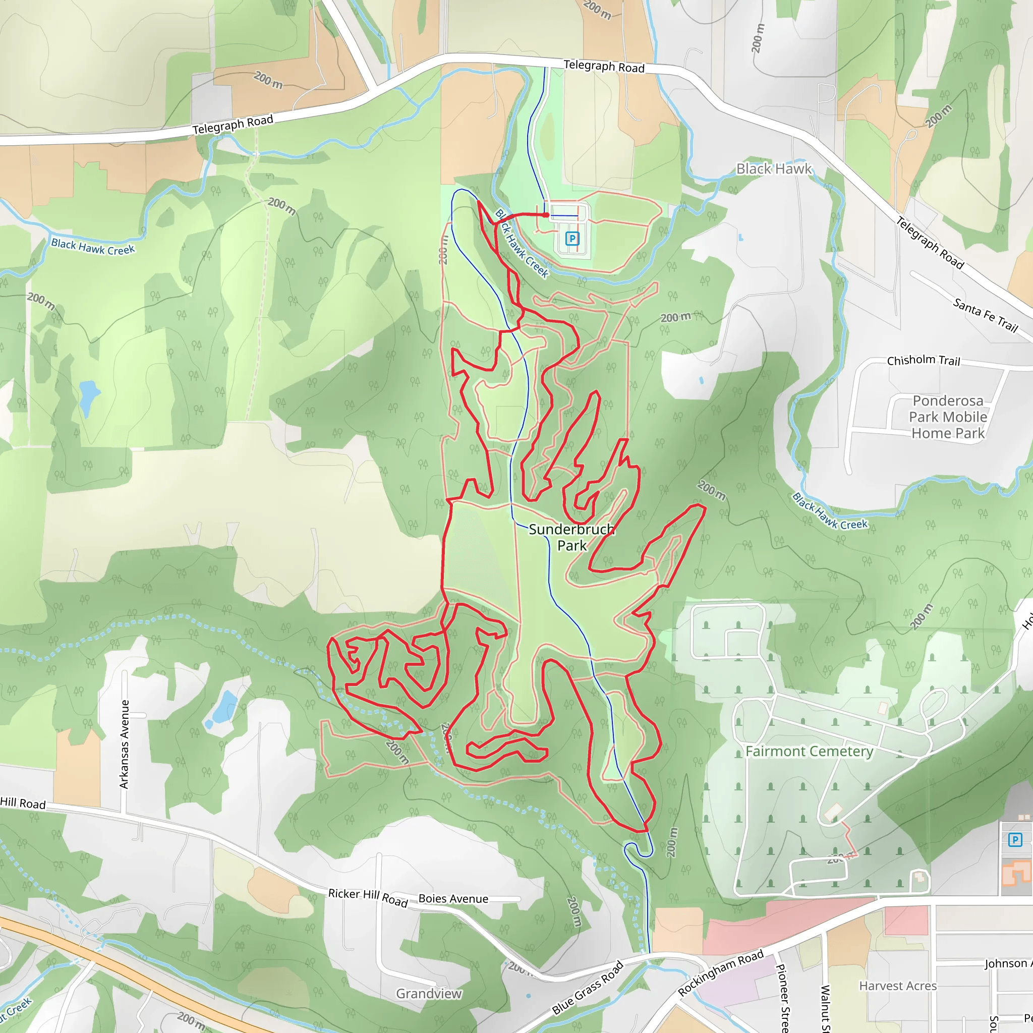 Sunderbruch Park Loop mobile static map