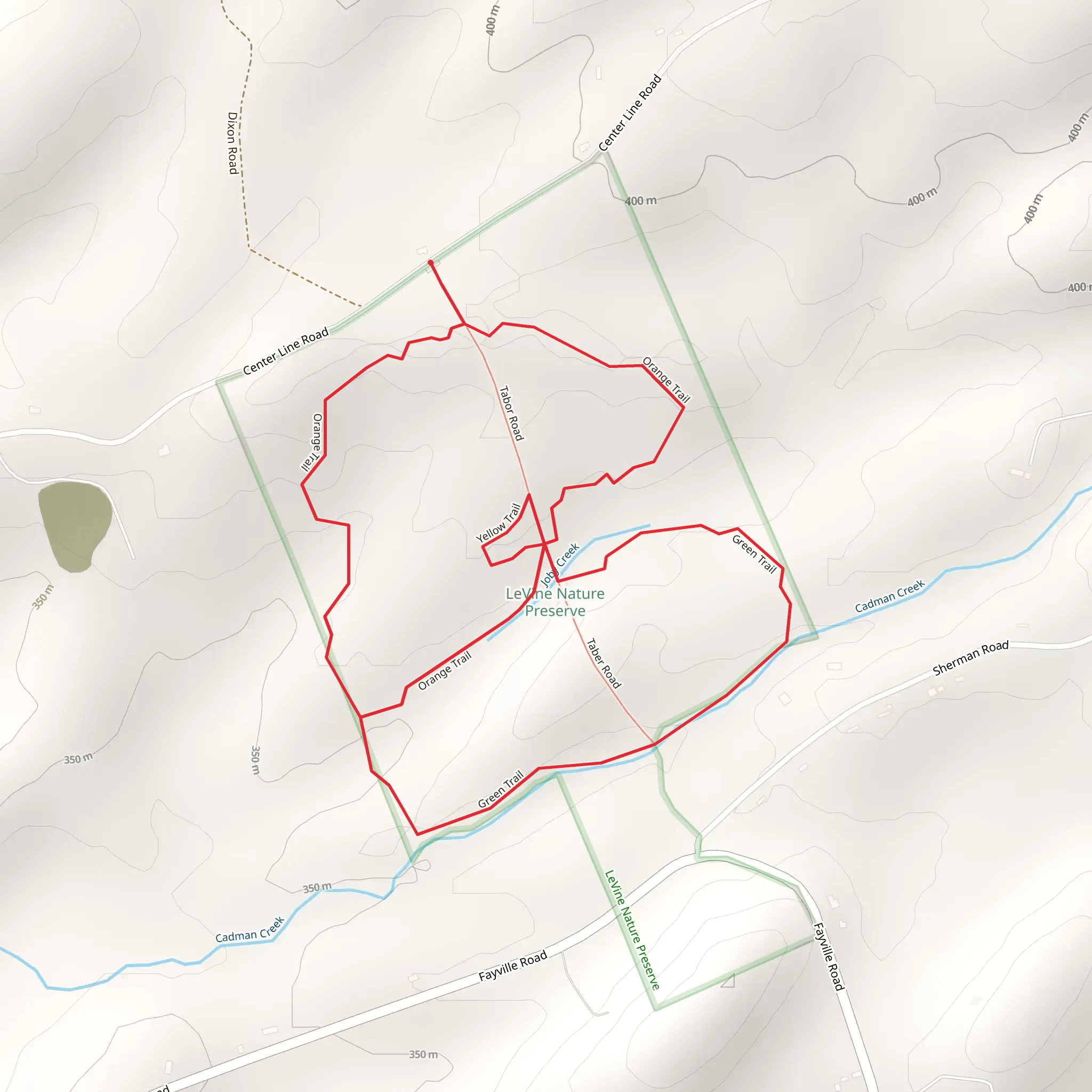 Joby Creek Loop Trail mobile static map