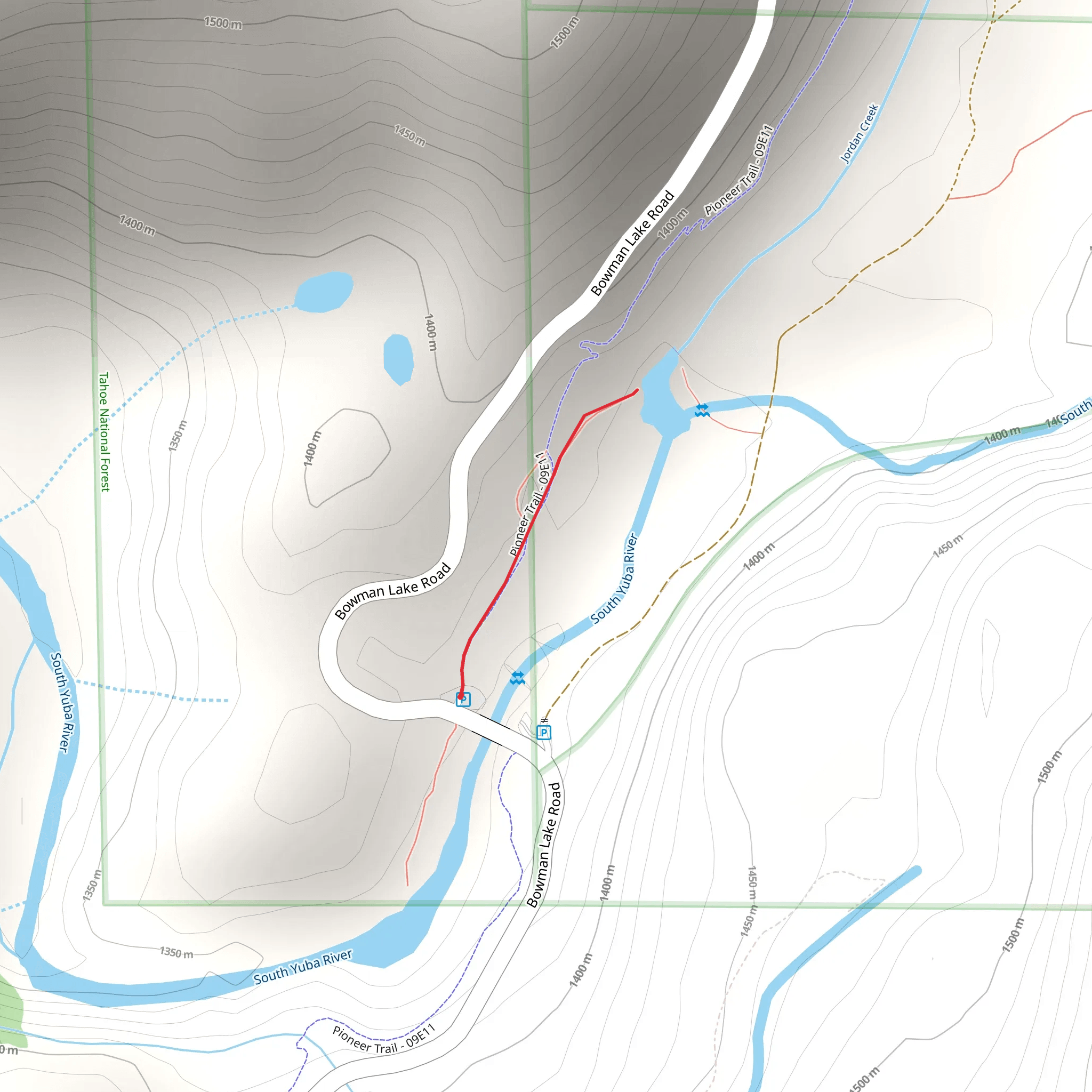 Emerald Pool via Pioneer Trail mobile static map