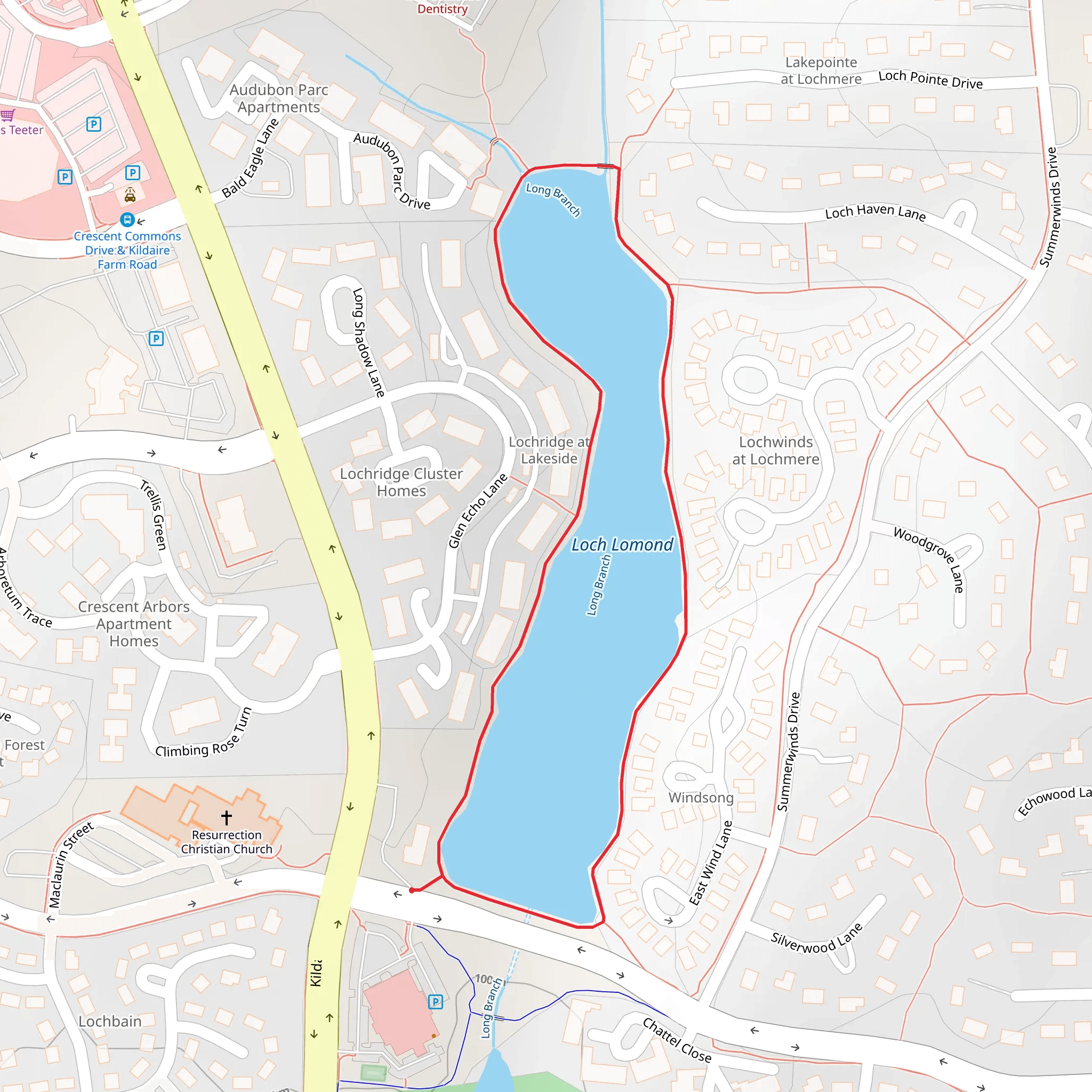 Loch Lomond Loop mobile static map