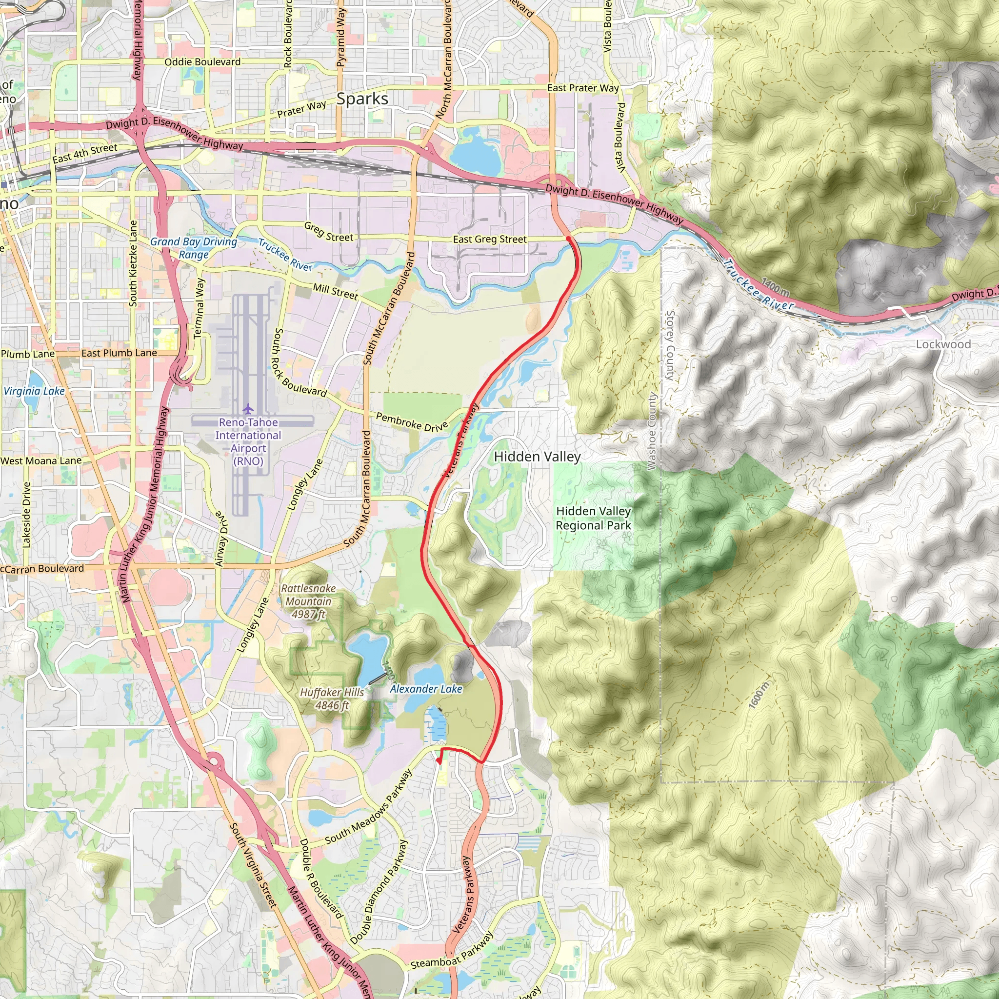 Erica Grief Memorial Way mobile static map