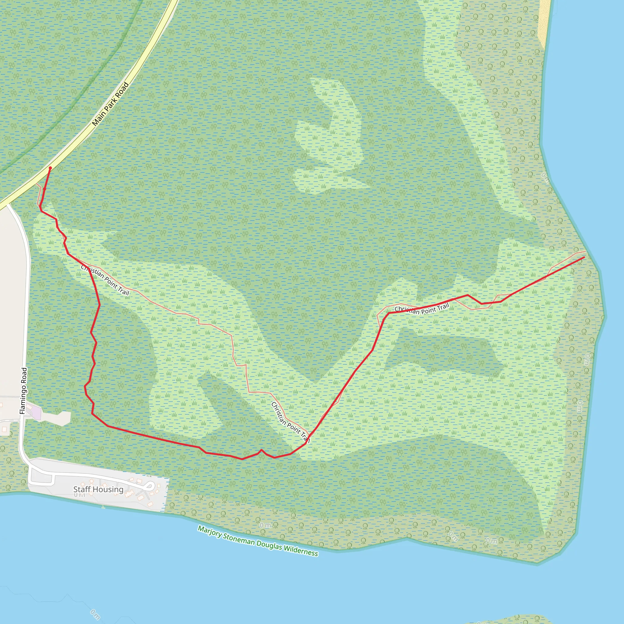Christian Point Trail mobile static map