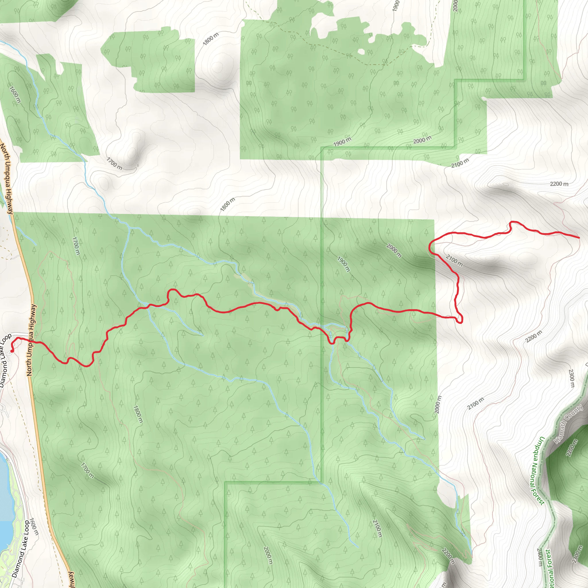 Howlock Mountain Trail mobile static map