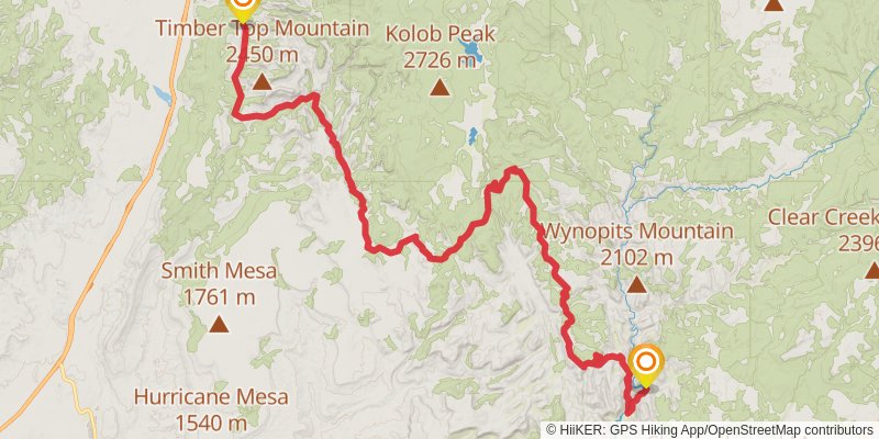 Hayduke Trail alt 9 Map