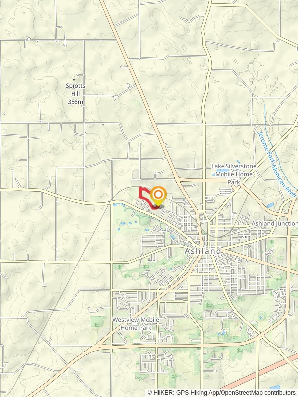 Sandusky Hollow Nature Preserve Loop via Sandusky Hollow