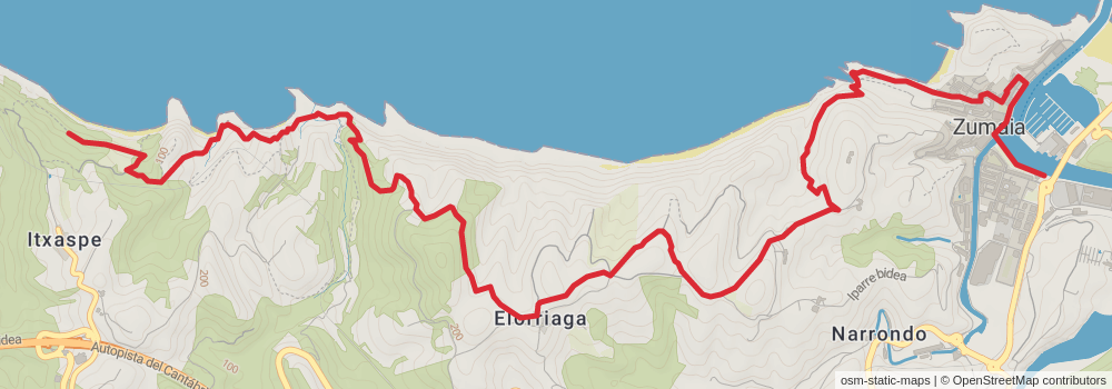 GR 121 Vuelta a Guipuzcoa stage 5 Map