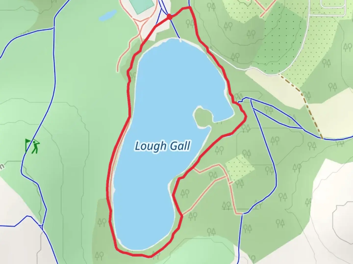 An image depicting the trail Loughgall Country Park - Lakeside Path and its surrounding area.