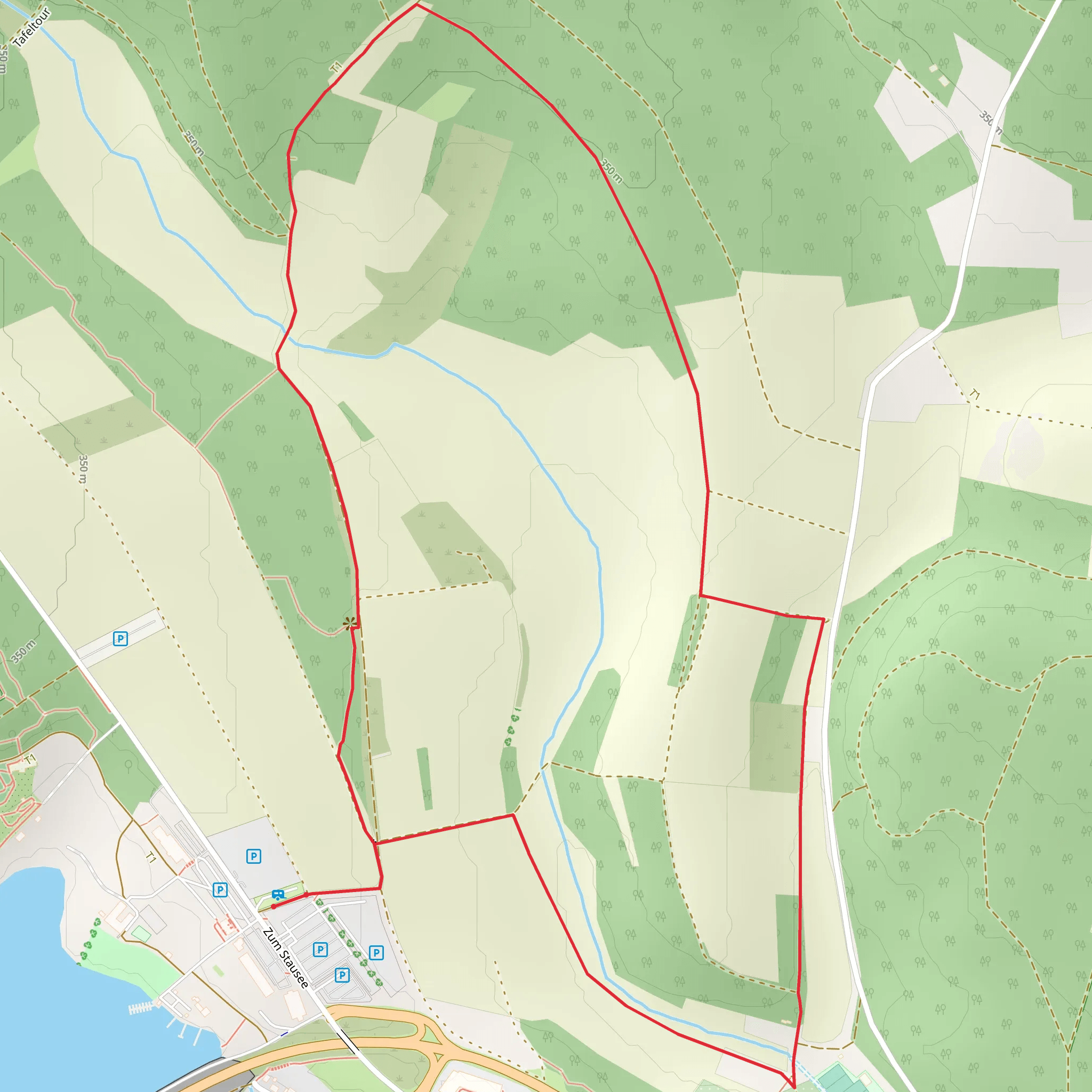 Sonnenrunde from Stausee Losheim mobile static map