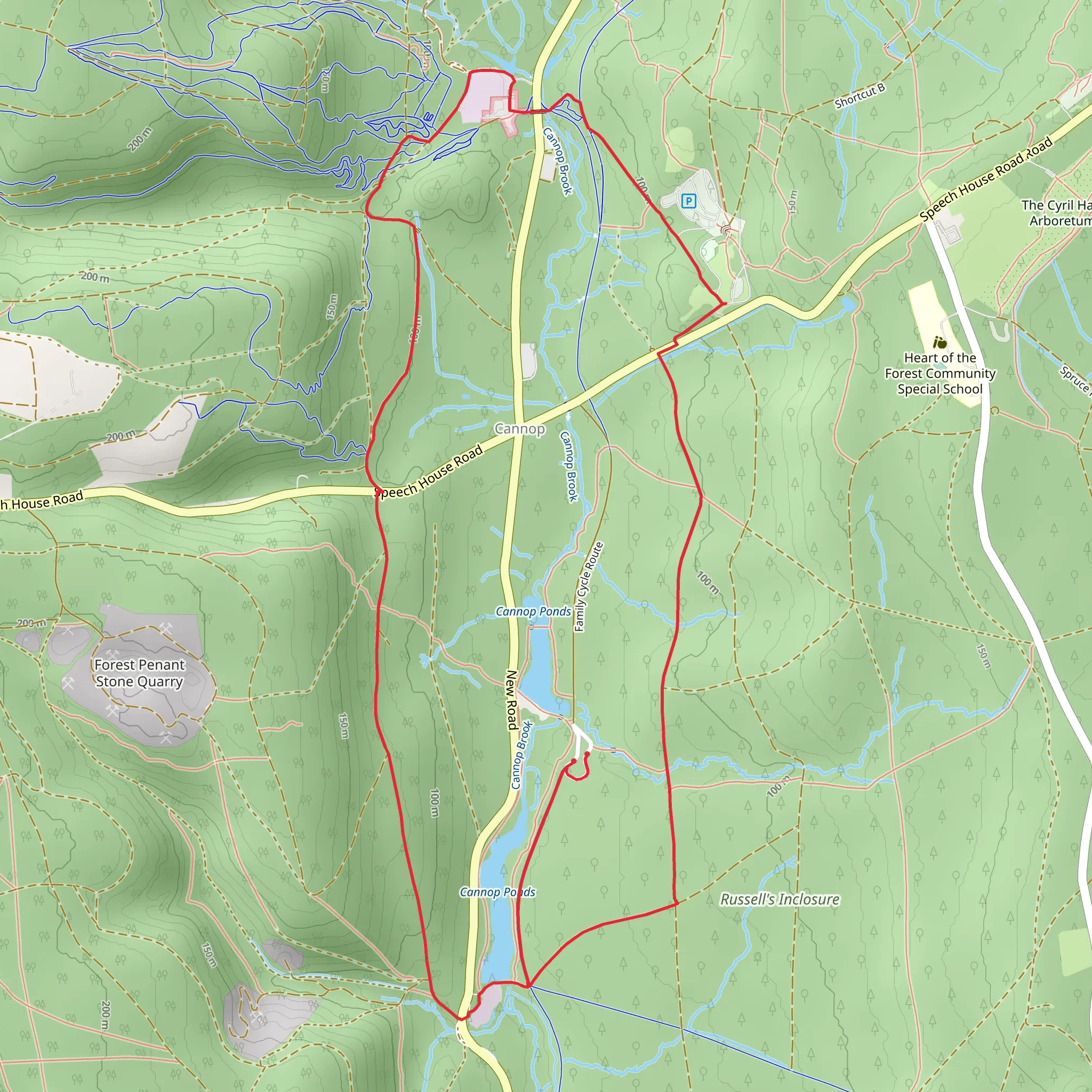 Cannop loop mobile static map