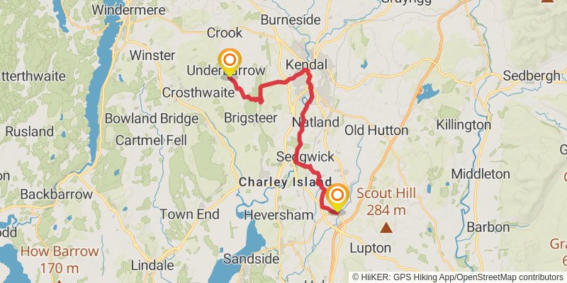 Westmorland Way stage 7 Map
