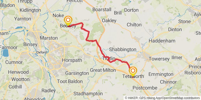 Oxfordshire Way stage 4 Map