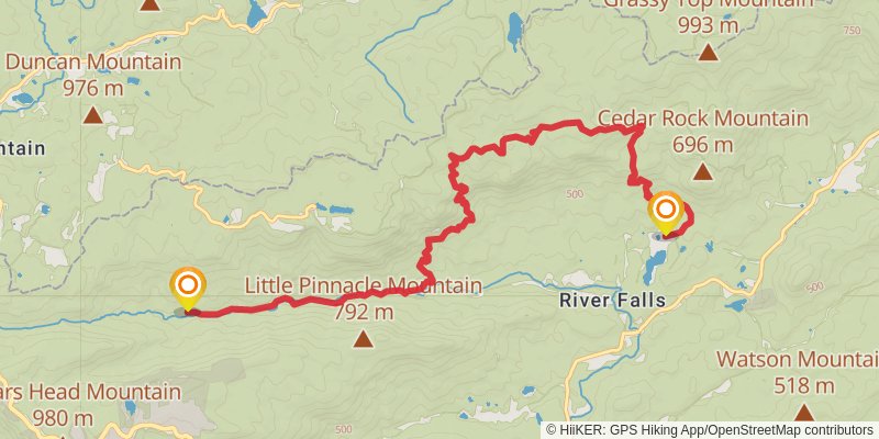 Palmetto Trail stage 9 Map