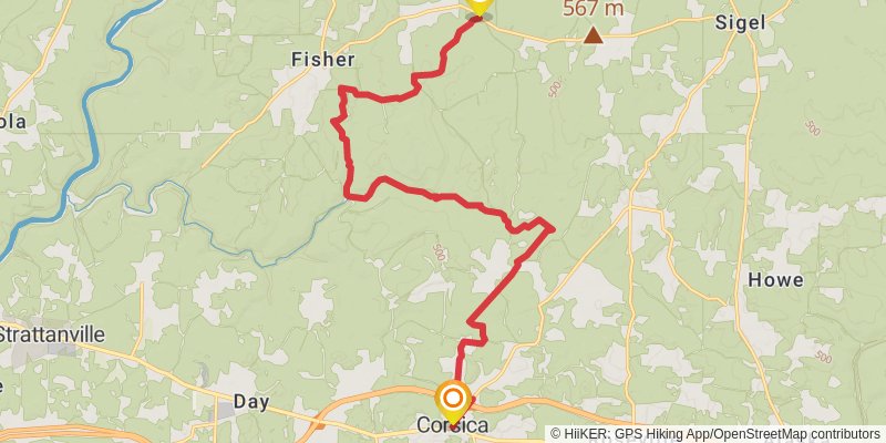 Baker Trail stage 3 Map