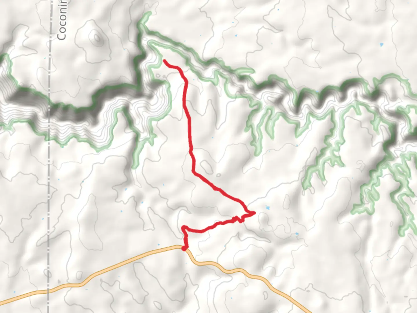 An image depicting the trail Cash Tank and its surrounding area.