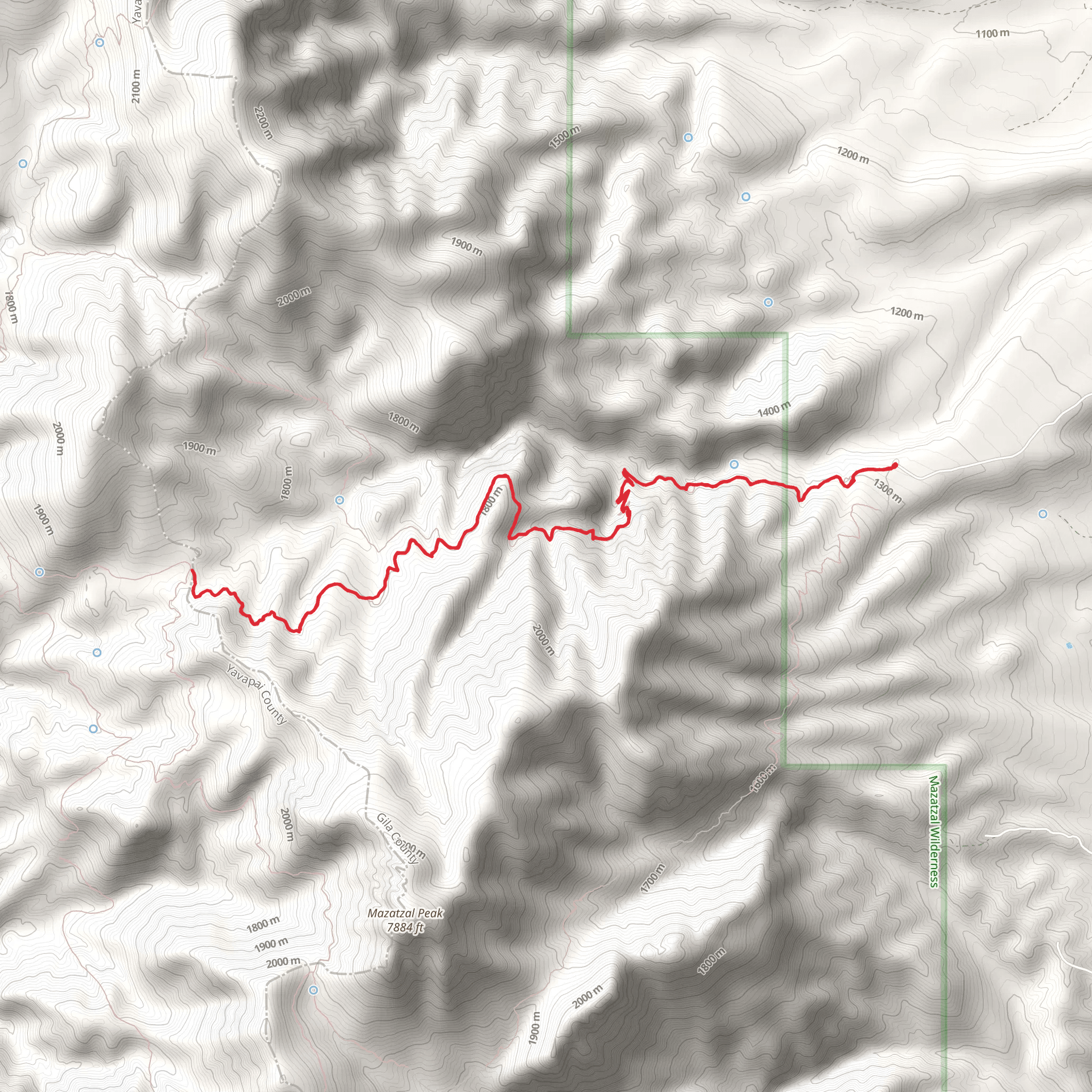 Barnhardt Trail mobile static map