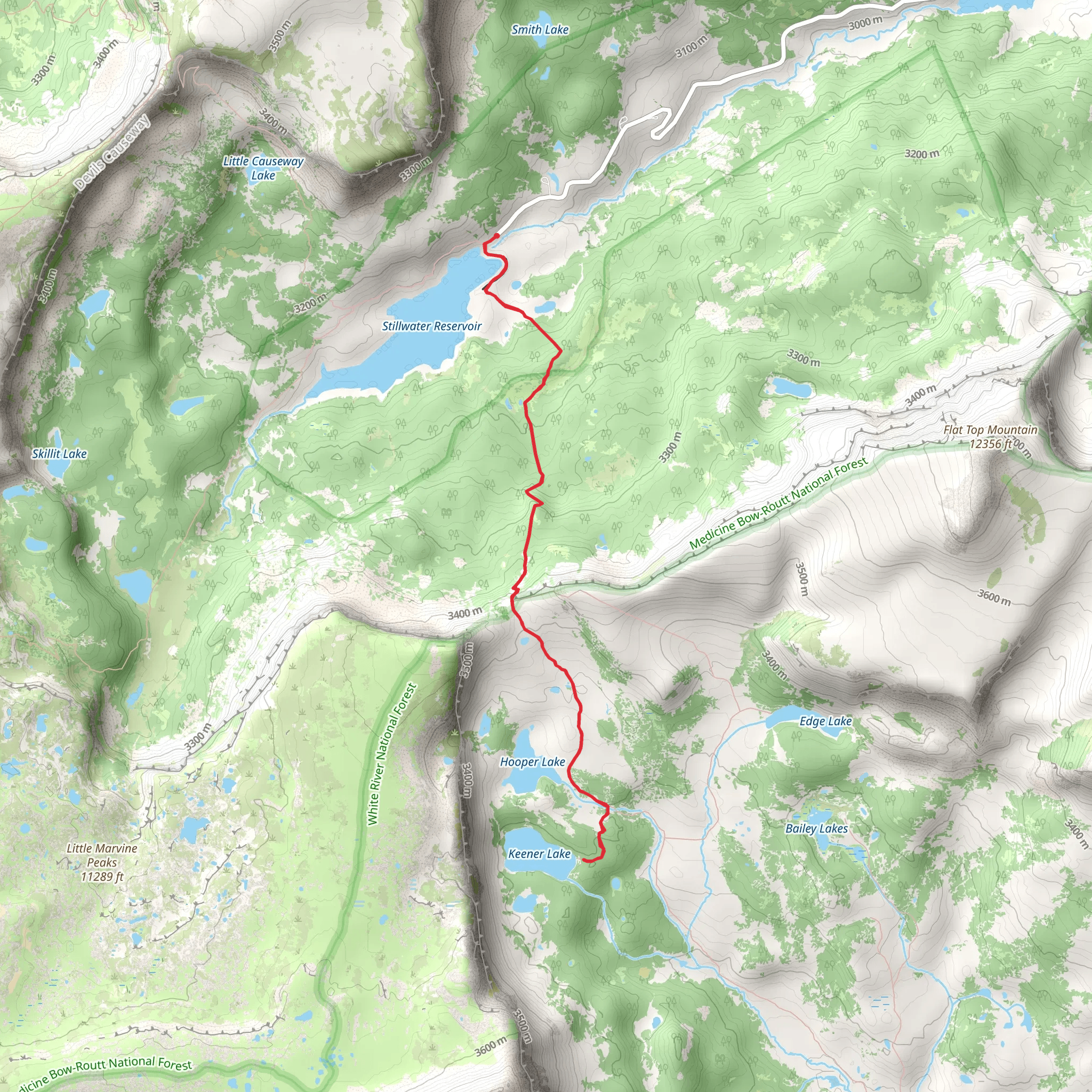 Keener Lake via North Derby Trail mobile static map