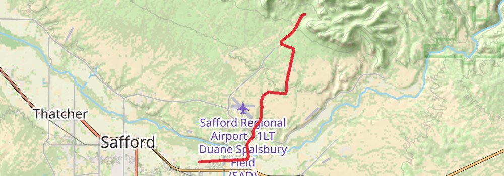 American Perimeter Trail - Southwest Primary stage 41 Map