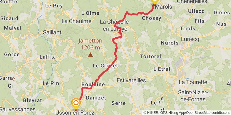 Chemin de Cluny stage 12 Map