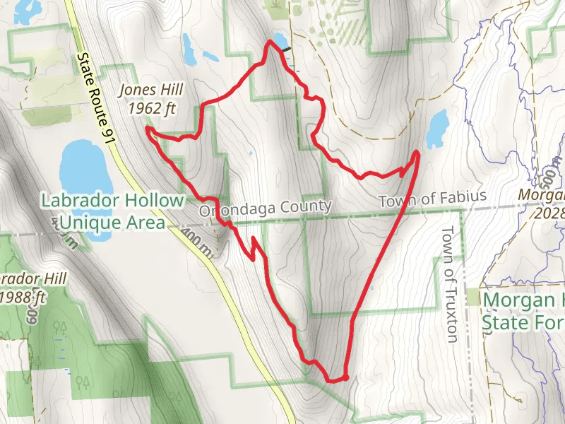 Jones Hill Loop via Onondaga Trail