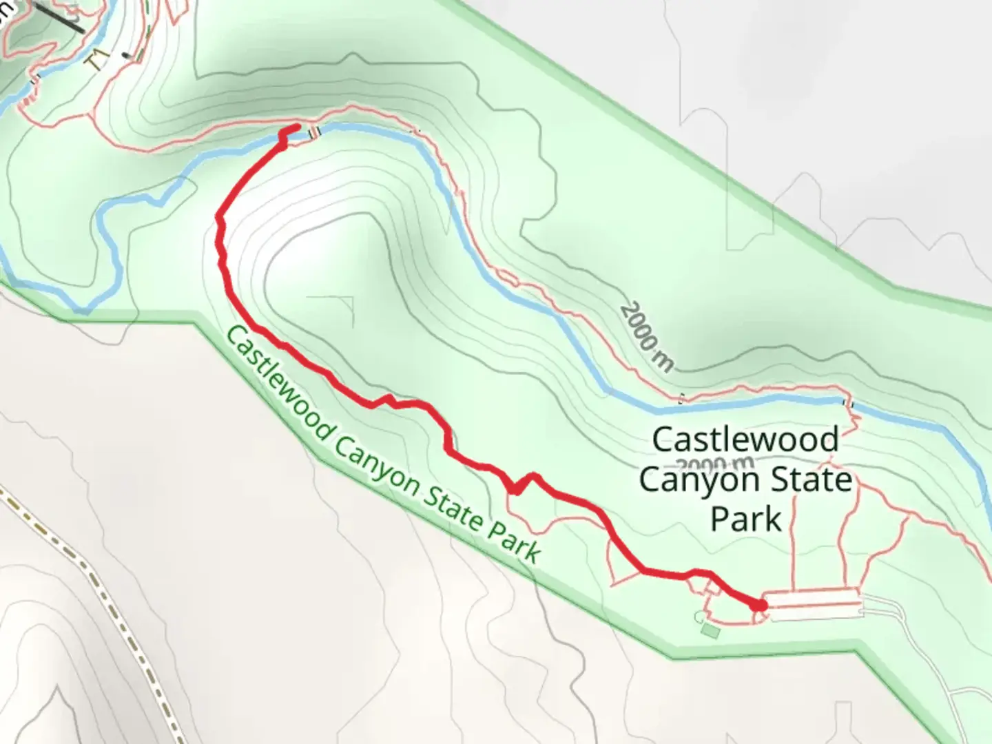 An image depicting the trail Cherry Creek via Lake Gulch Trail and its surrounding area.