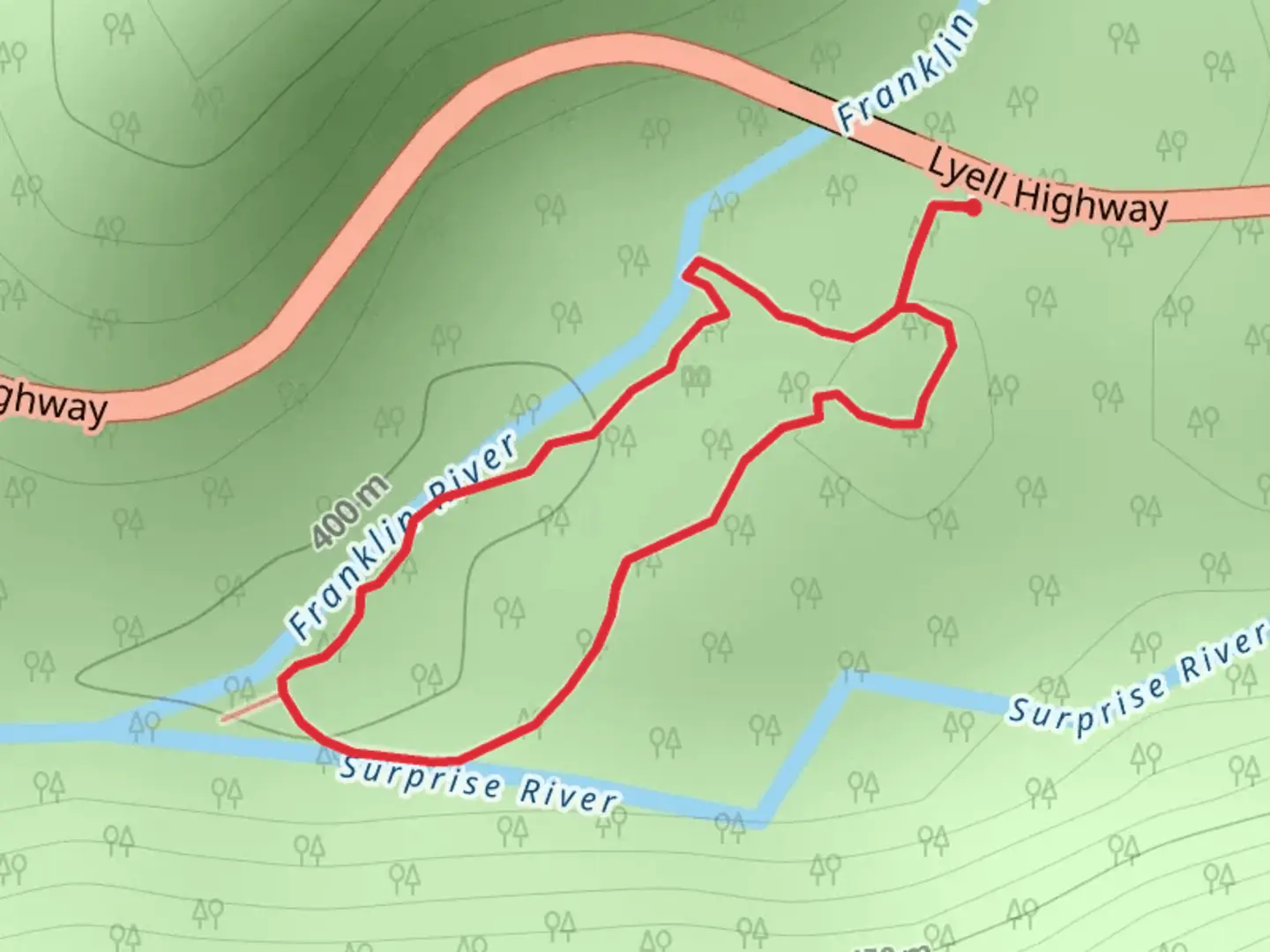 An image depicting the trail Franklin Nature Trail and its surrounding area.