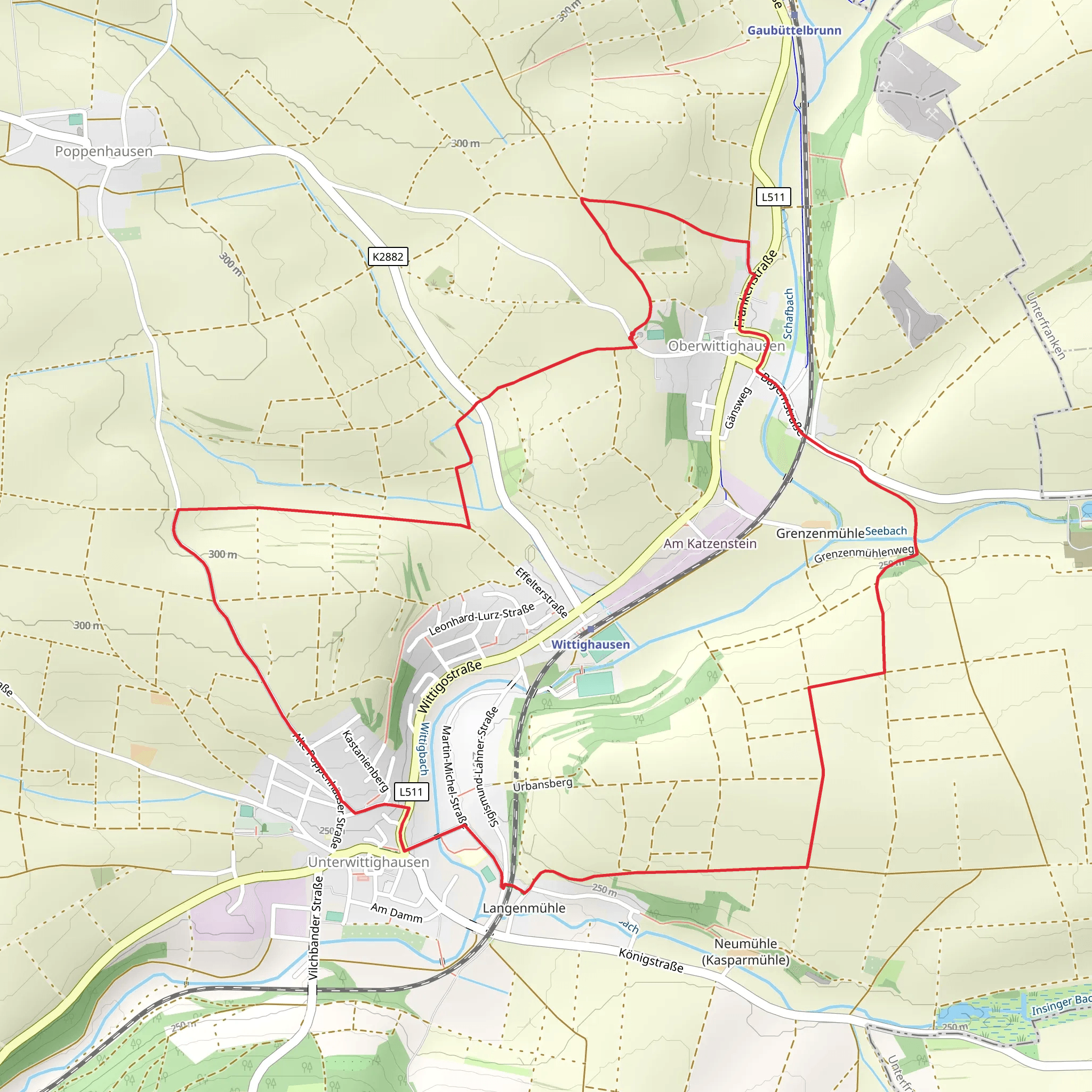 Bildstockweg Wittighausen mobile static map