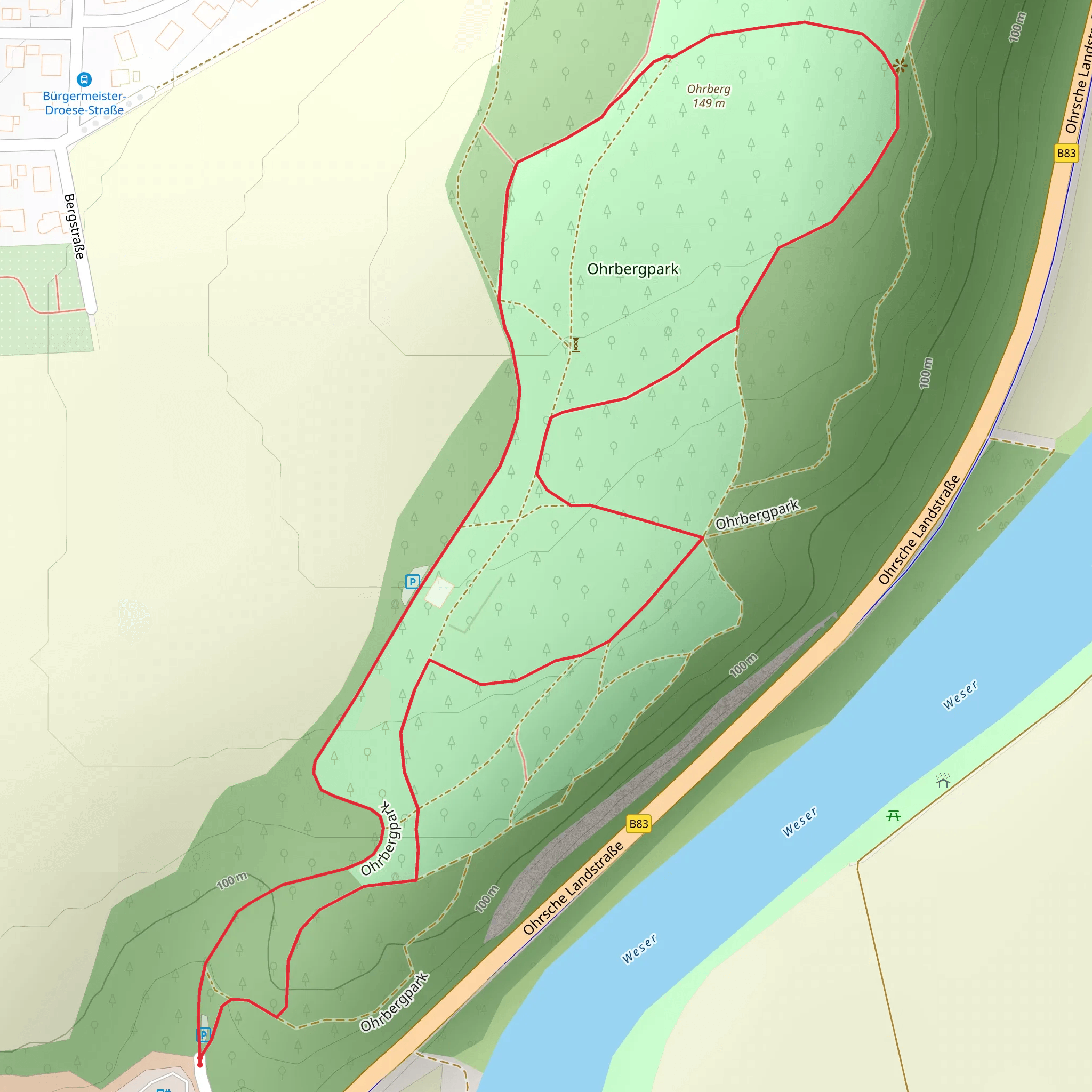 Ohrberg Loop mobile static map