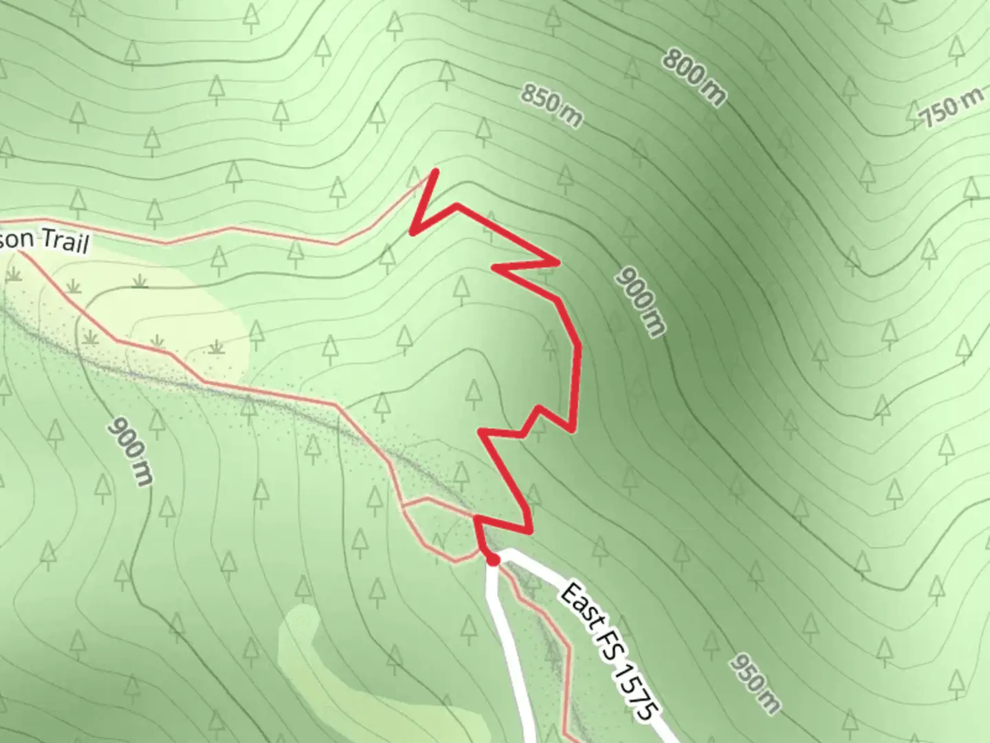 An image depicting the trail Lost Man Trail and its surrounding area.