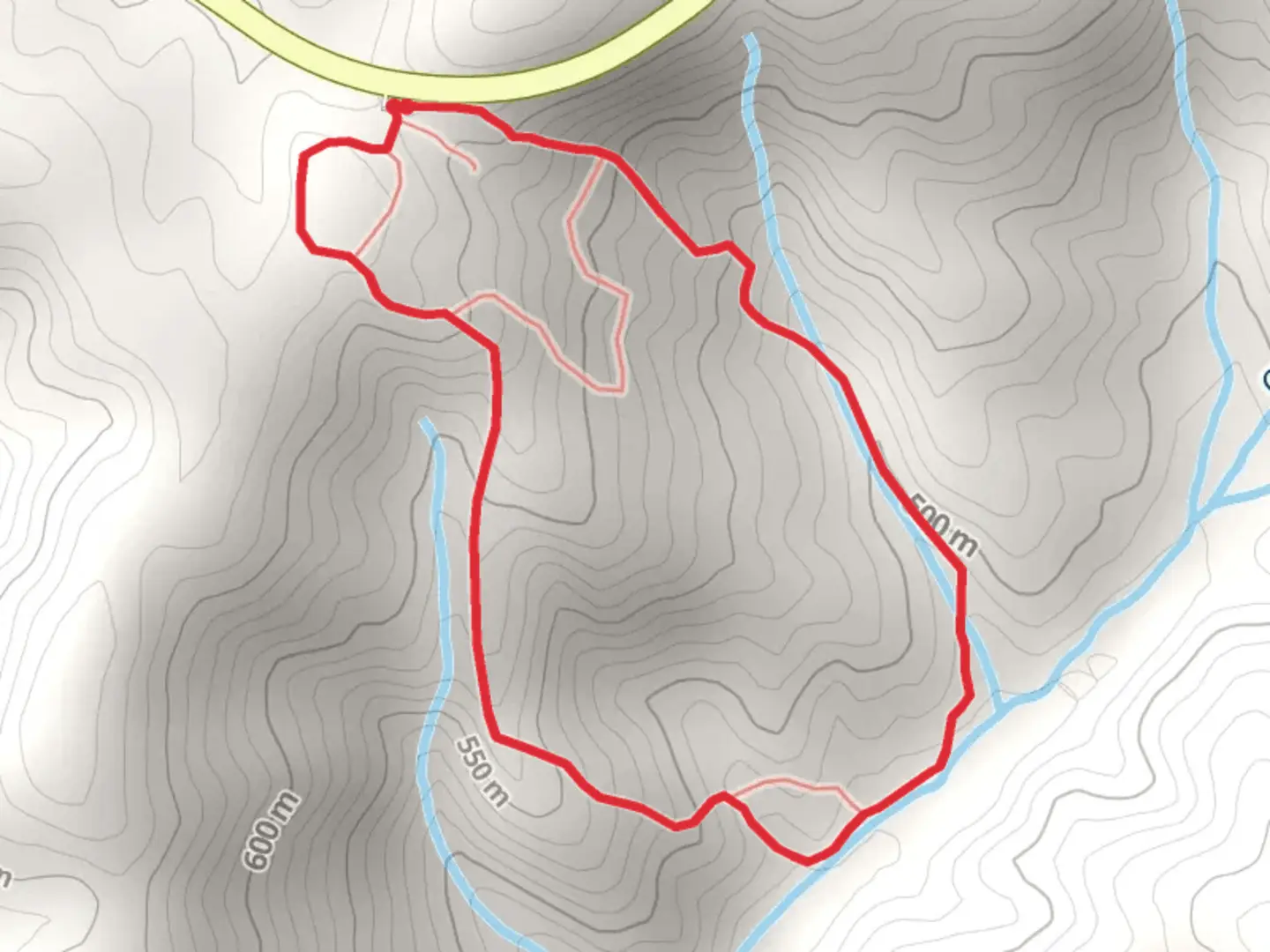 An image depicting the trail Burnt Mountain Champion Trail and its surrounding area.