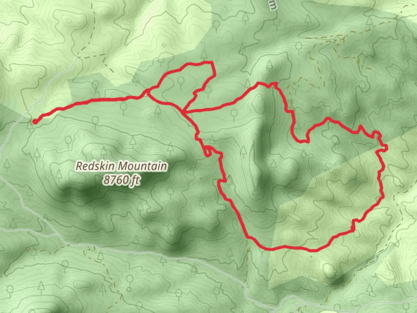 An image depicting the trail Gashouse and Baldy Loop Trail and its surrounding area.