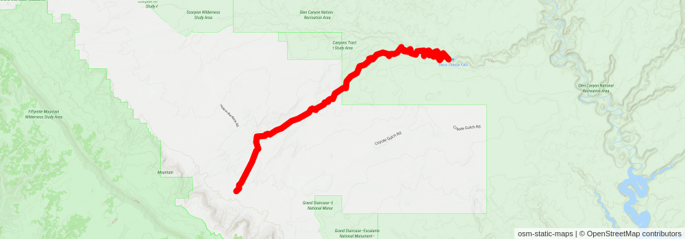 Southwestern Horseshoe Trail stage 28 Map