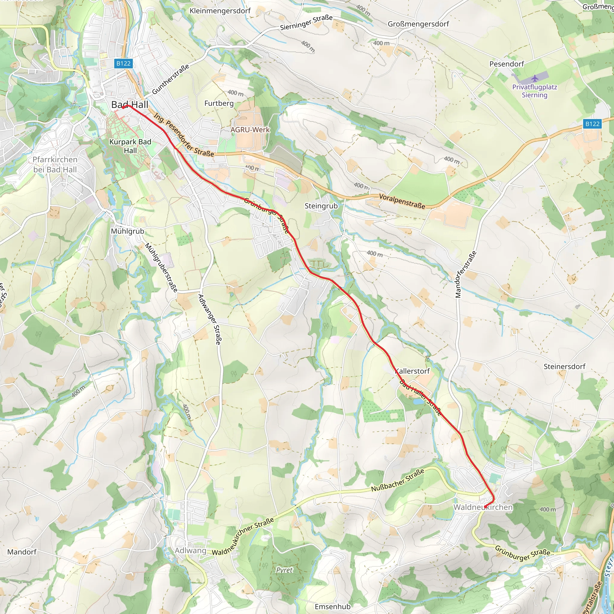 Bad Hall - Waldneukirchen - 66 mobile static map