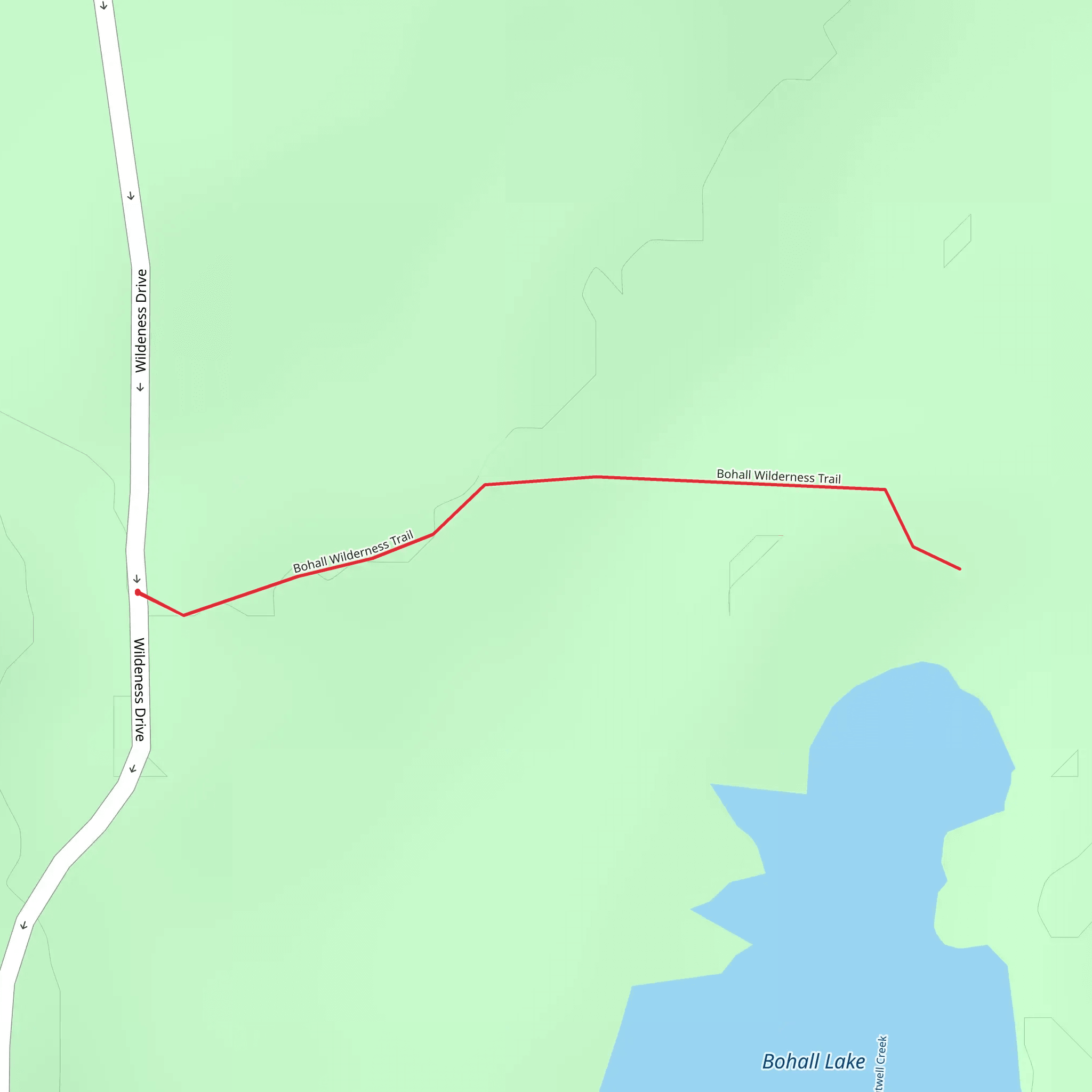 Bohall Wilderness Trail mobile static map