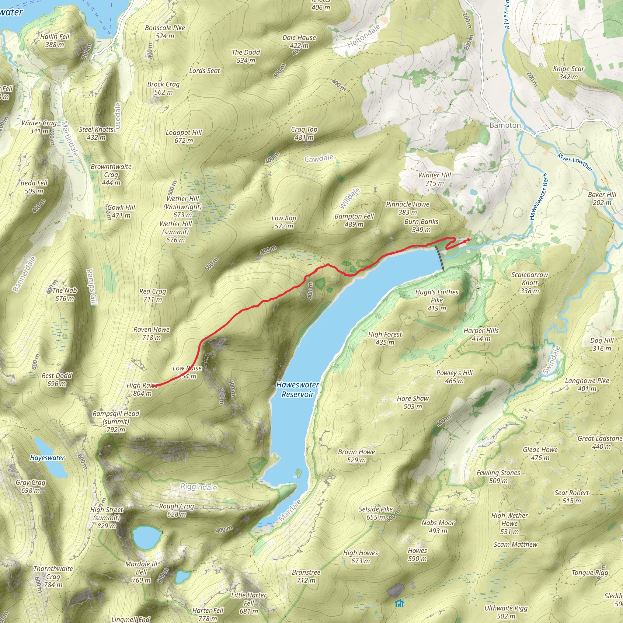 High Raise - High Street mobile static map