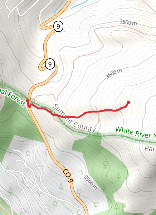 Hike on Hoosier Community Site Trail mobile static map