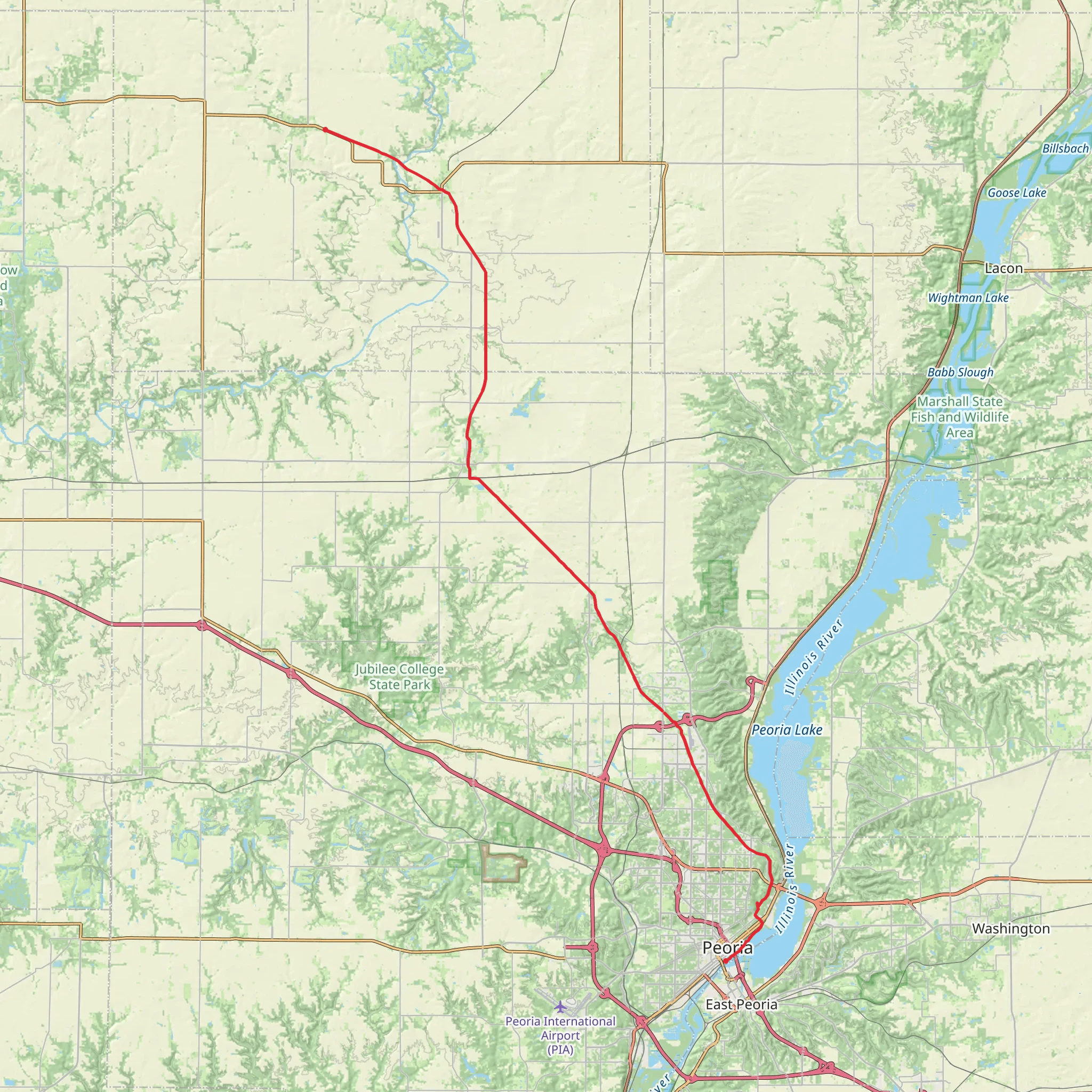 Rock Island Greenway and Trail mobile static map