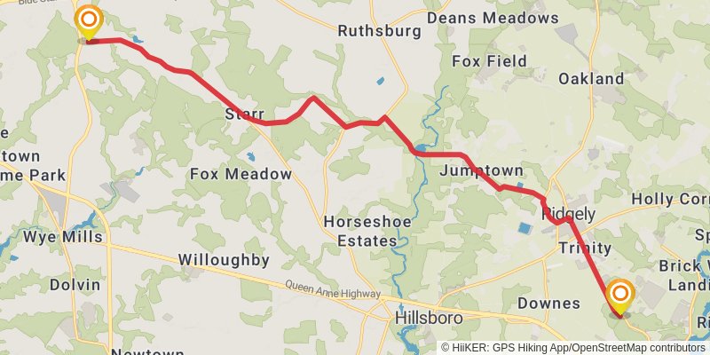 American Discovery Trail North Route stage 5 Map