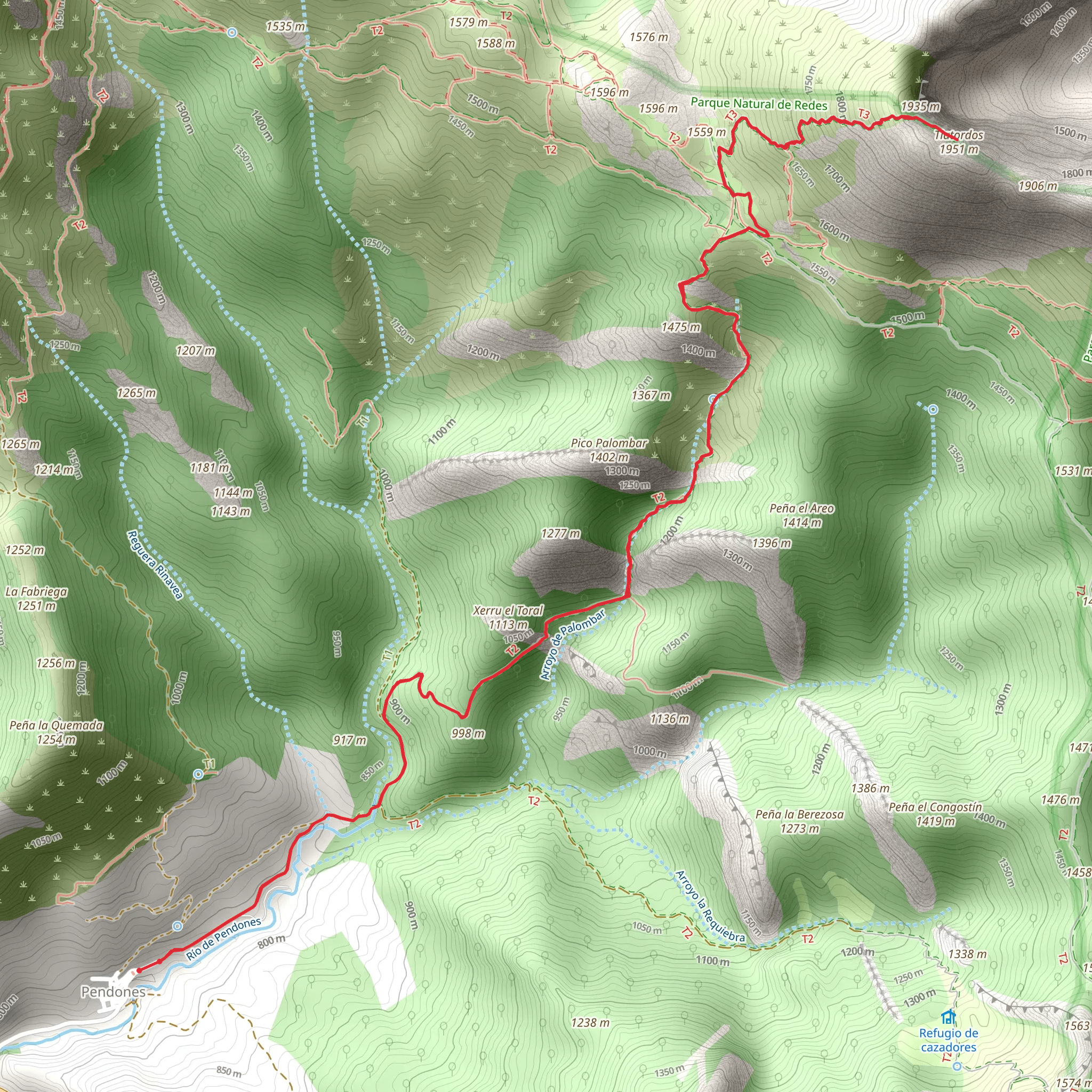 Tiatordos Route mobile static map