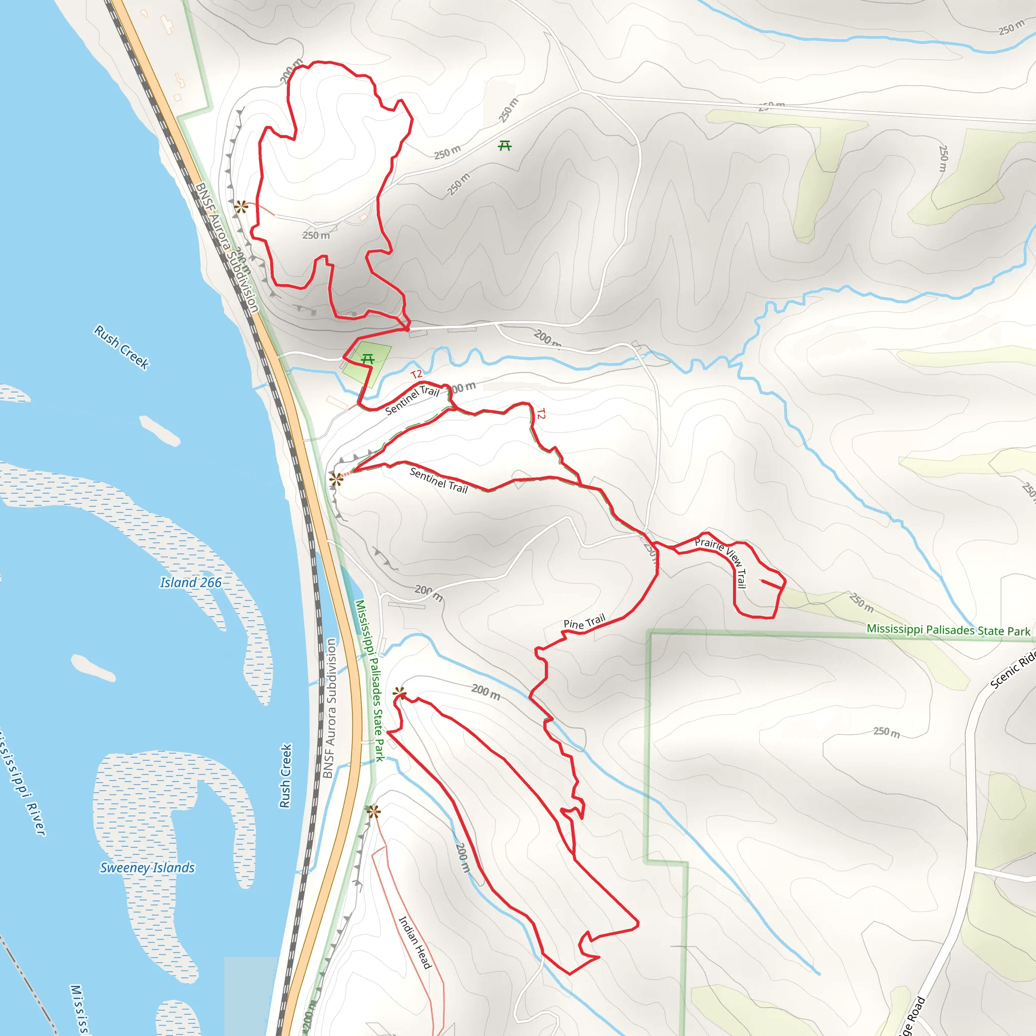 Prairie View Trail and Sentinel Trail Loop mobile static map