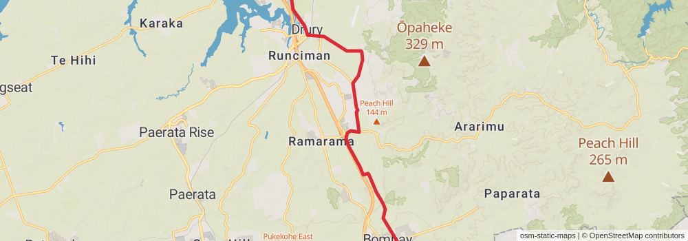 Te Araroa Trail stage 37 Map