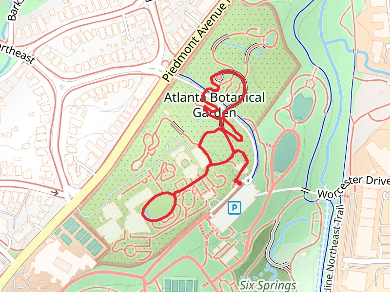 Atlanta Botenical Garden and Japanese Garden Loop