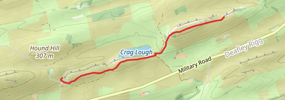 Hadrian’s Wall Path (East to West) 5-Day Moderate Tour (Hillwalk Tours) alt 1 Map