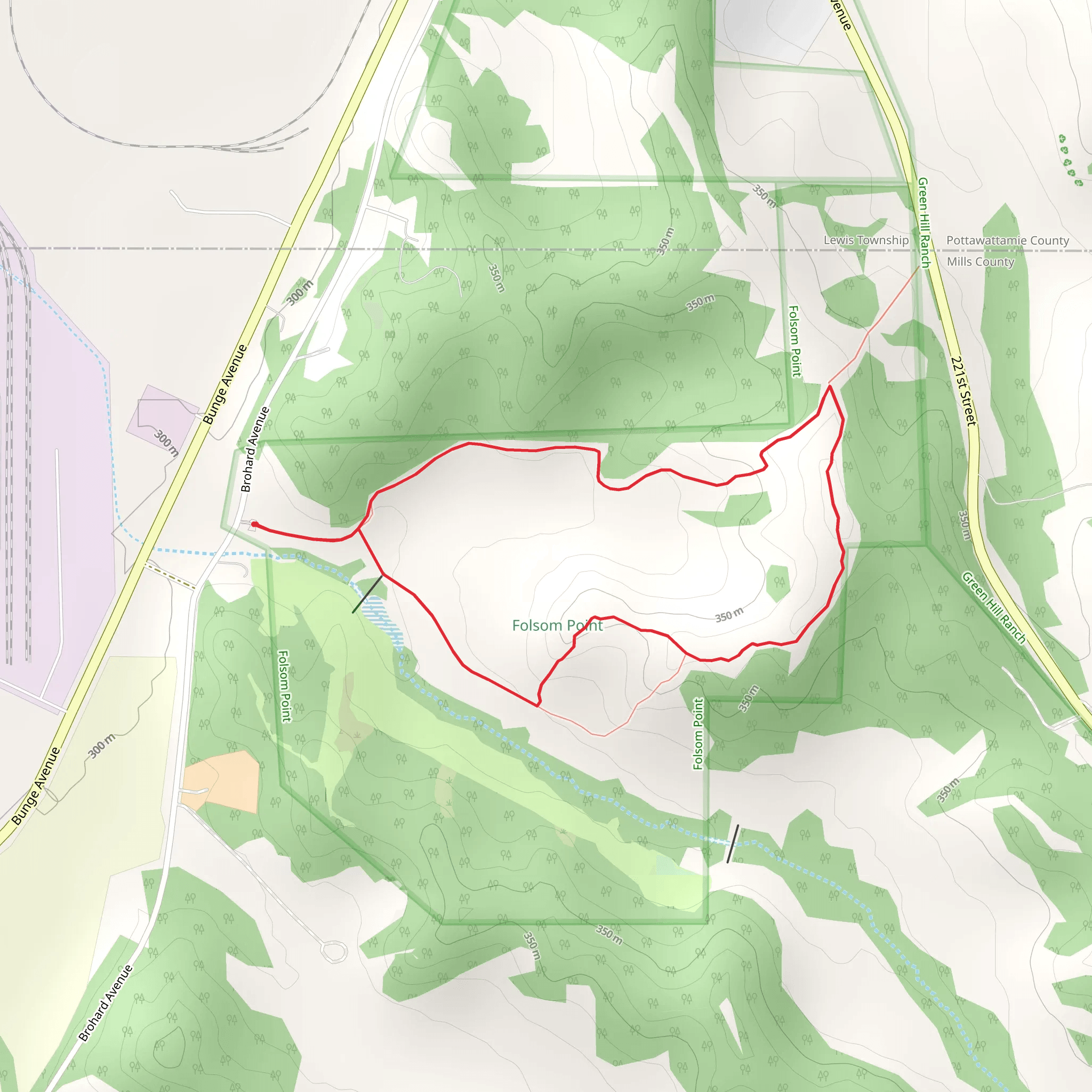 Folsom Point Preserve Loop mobile static map