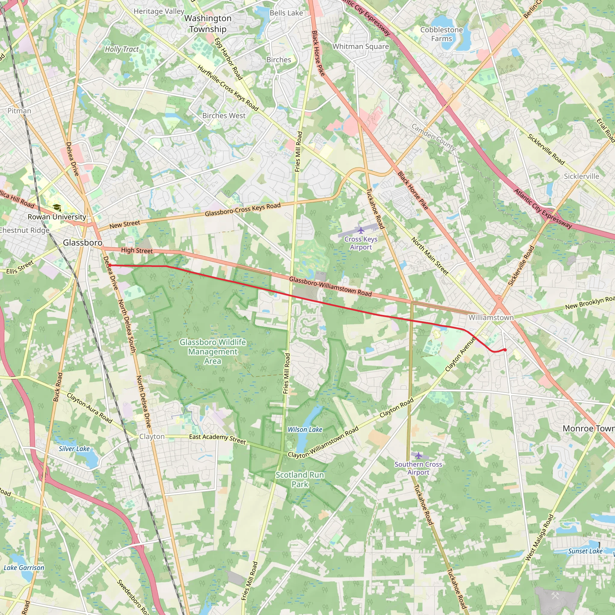 Monroe Township Walk mobile static map