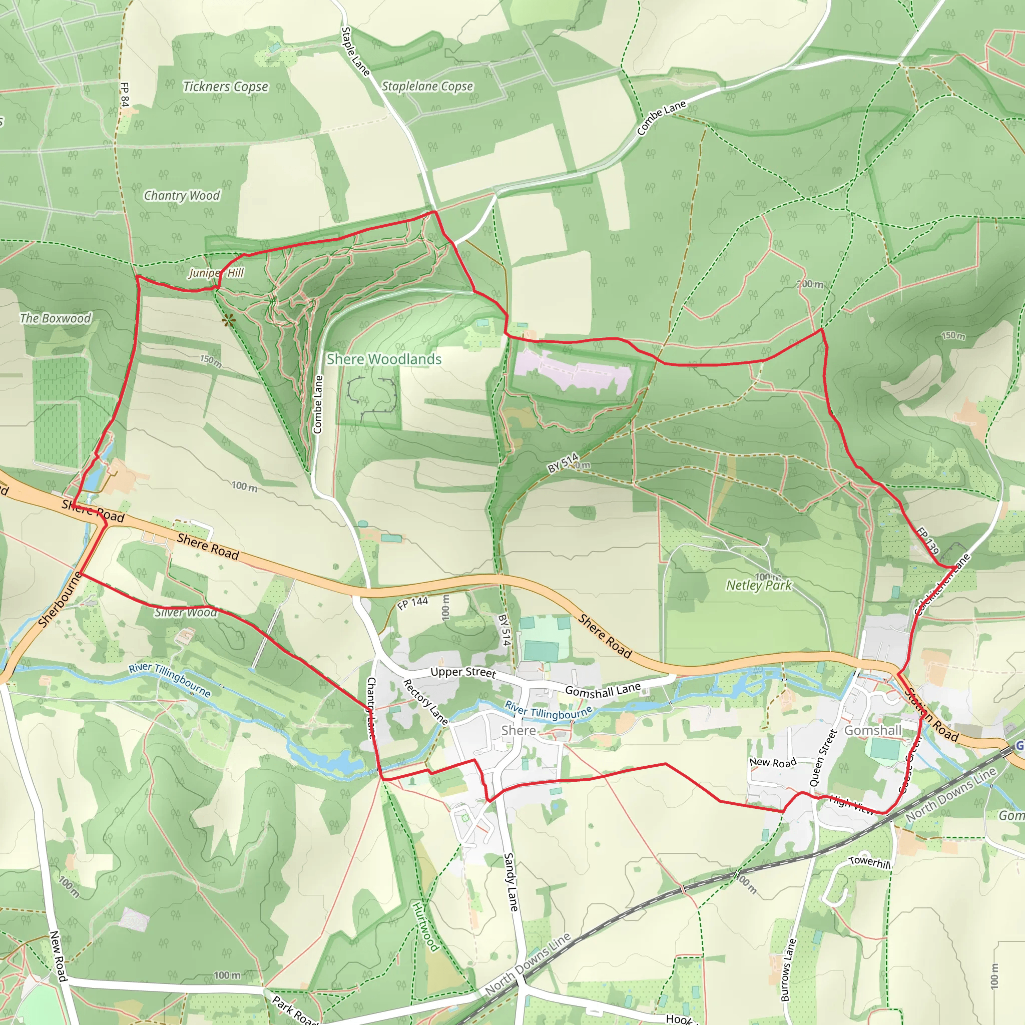 Hike from Albury mobile static map