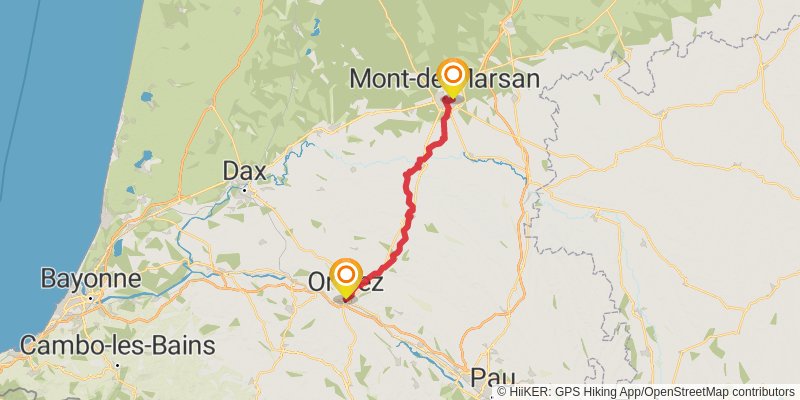 Via Lemovicensis stage 9 Map