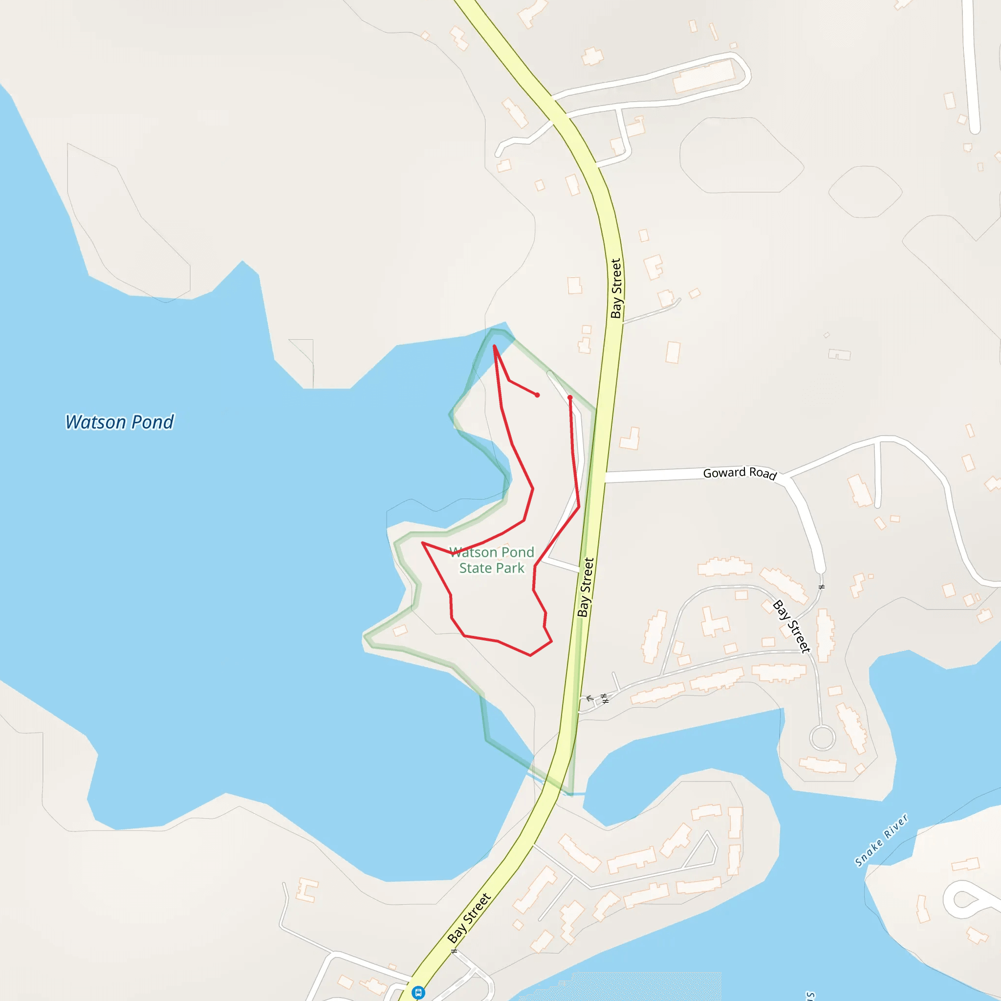 Watson Pond Loop mobile static map