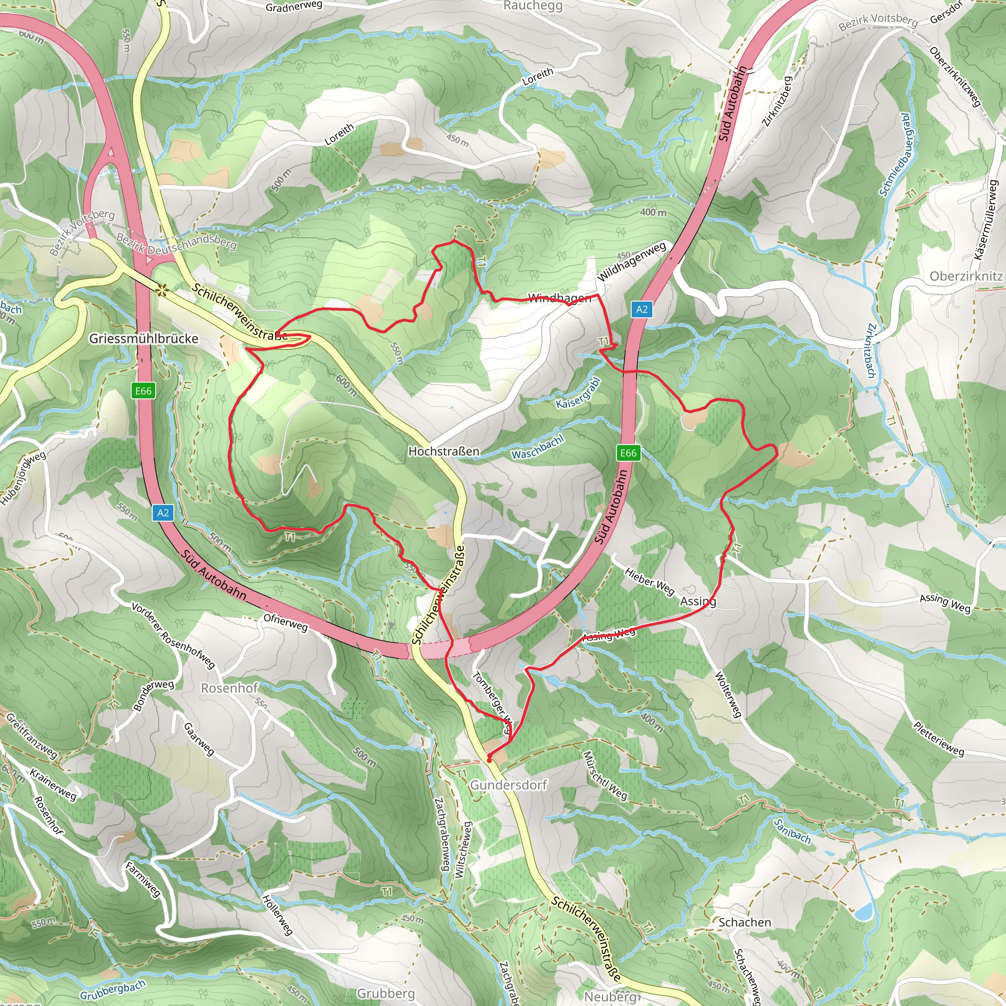 Gundersdorf Loop mobile static map