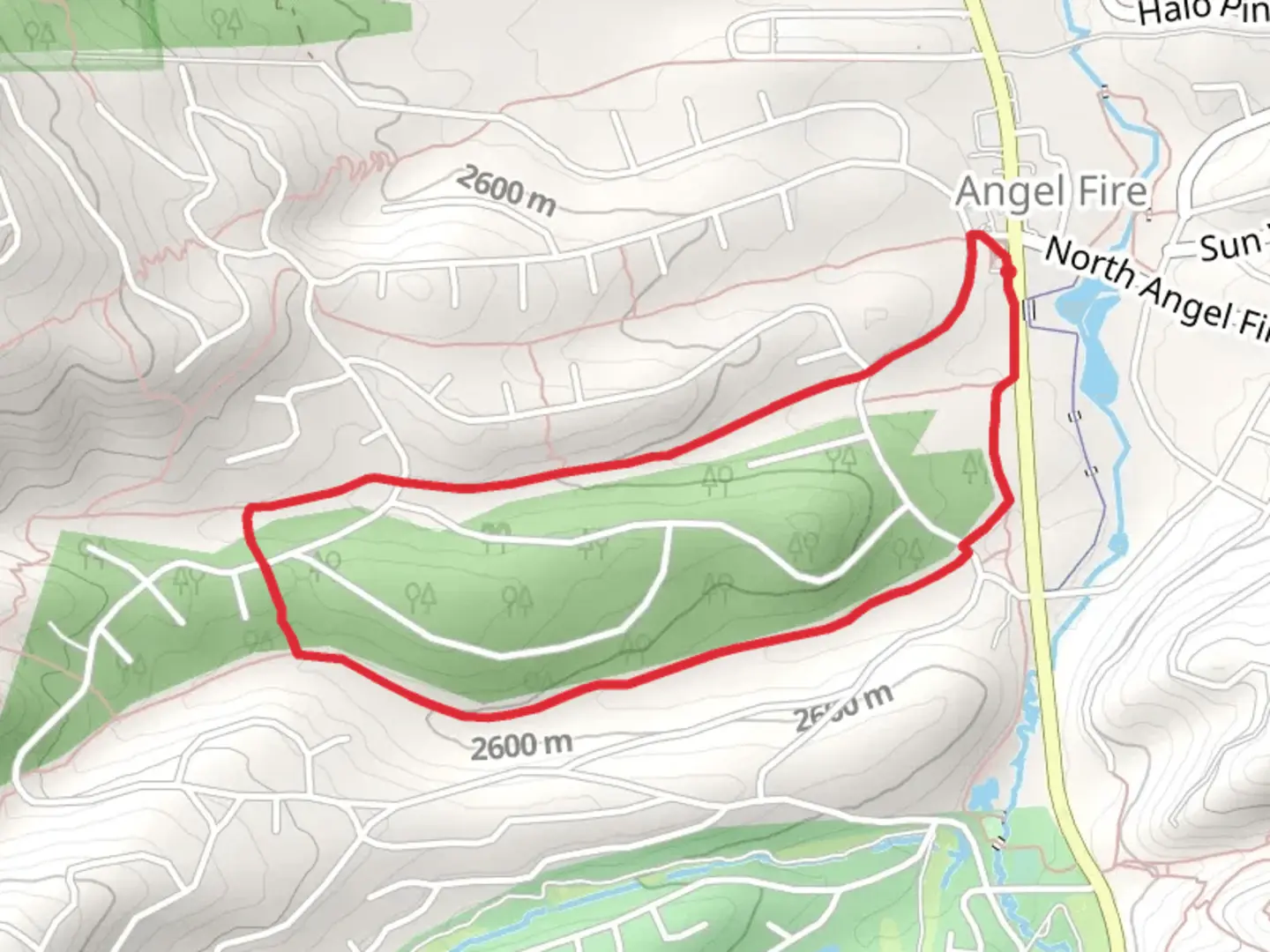 An image depicting the trail Elk, Lynx and Bear Loop and its surrounding area.