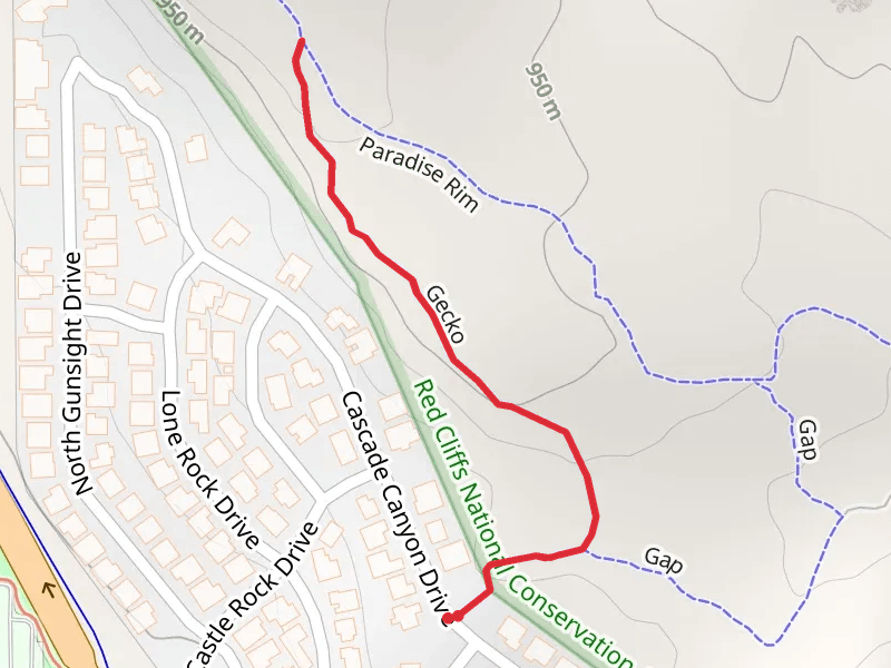 Gecko Trail mobile static map